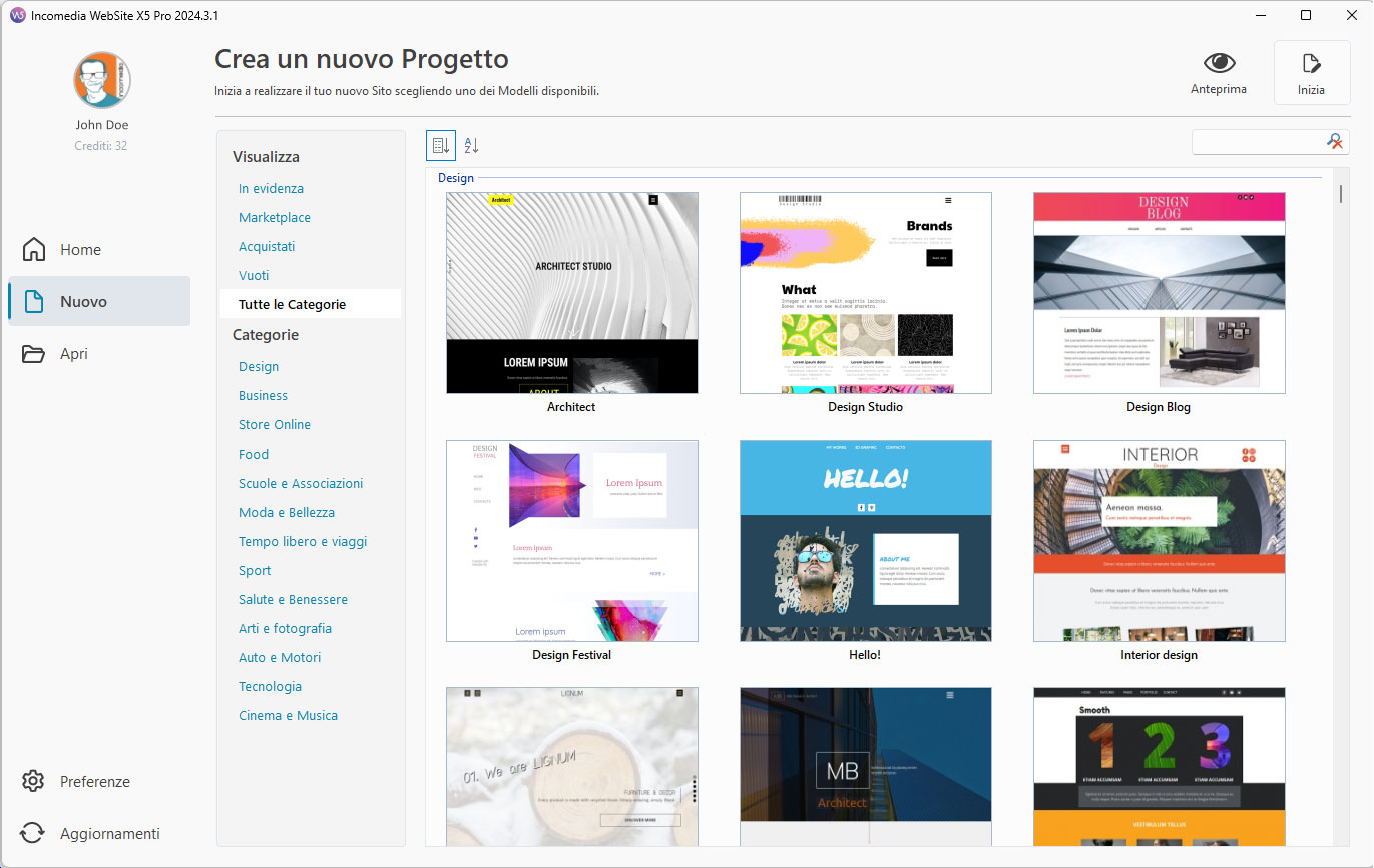 Screenshot di WebSite X5