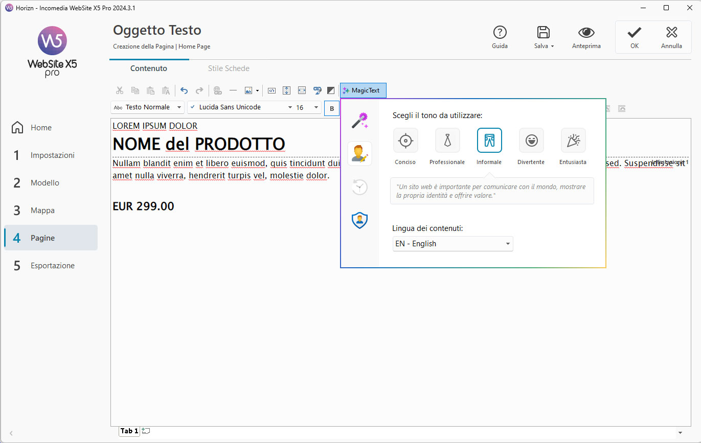 Screenshot di MagicText